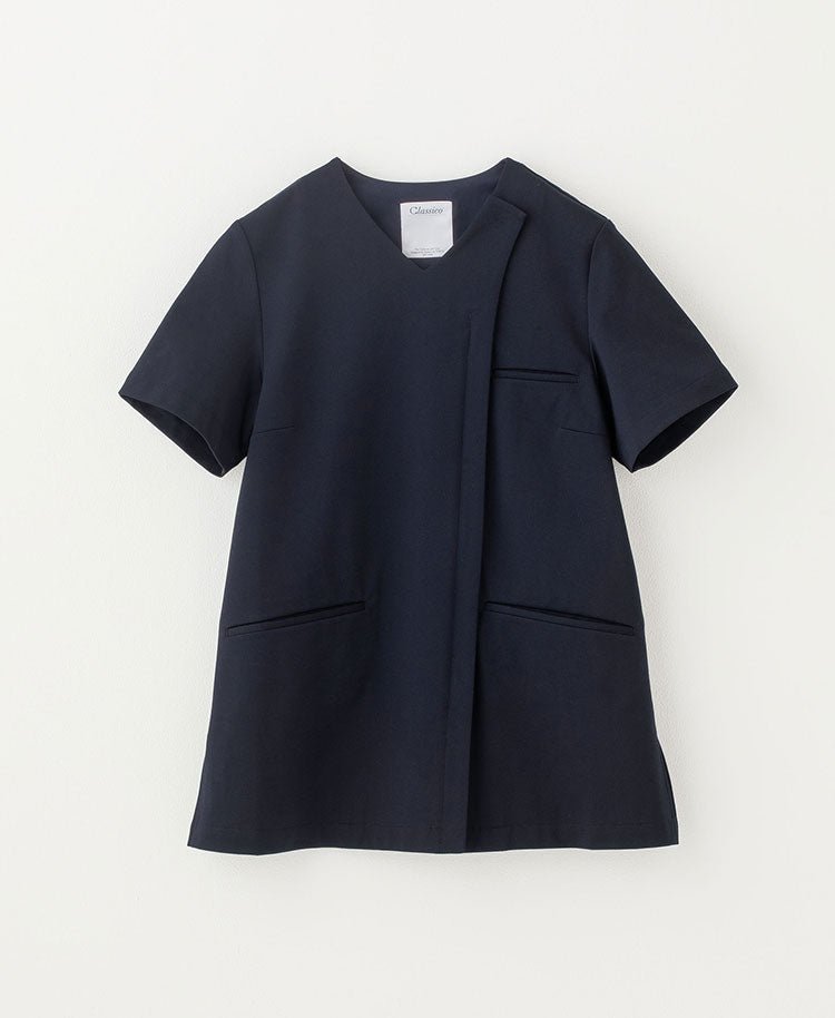 Womens:Front open scrub tops LUXE - scrub tops - Classico Global - Official Online Store