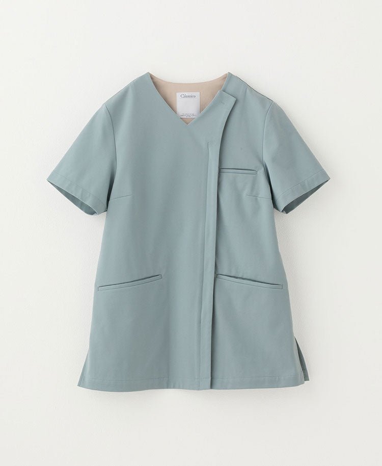 Womens:Front open scrub tops LUXE - scrub tops - Classico Global - Official Online Store