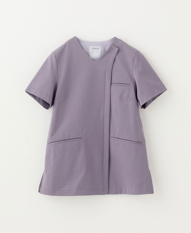 Womens:Front open scrub tops LUXE - scrub tops - Classico Global - Official Online Store