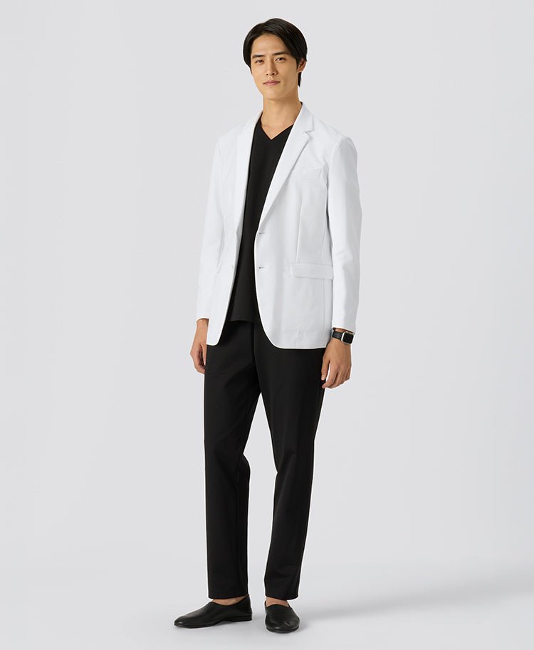 Mens Lab Coat: URBAN Streamlined Elegance Jacket