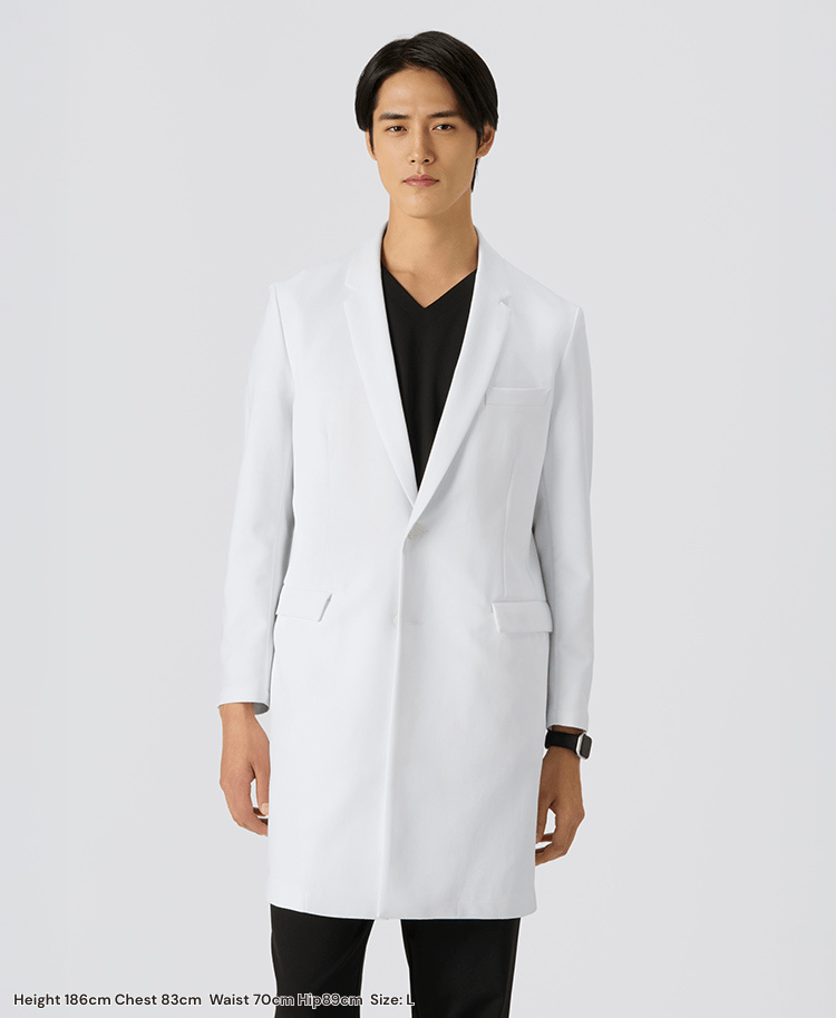 Mens Lab Coat: URBAN Streamlined Elegance Lab Coat