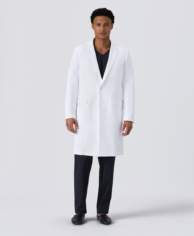 Mens Lab Coat: URBAN Streamlined Elegance Lab Coat (US/EU Size)
