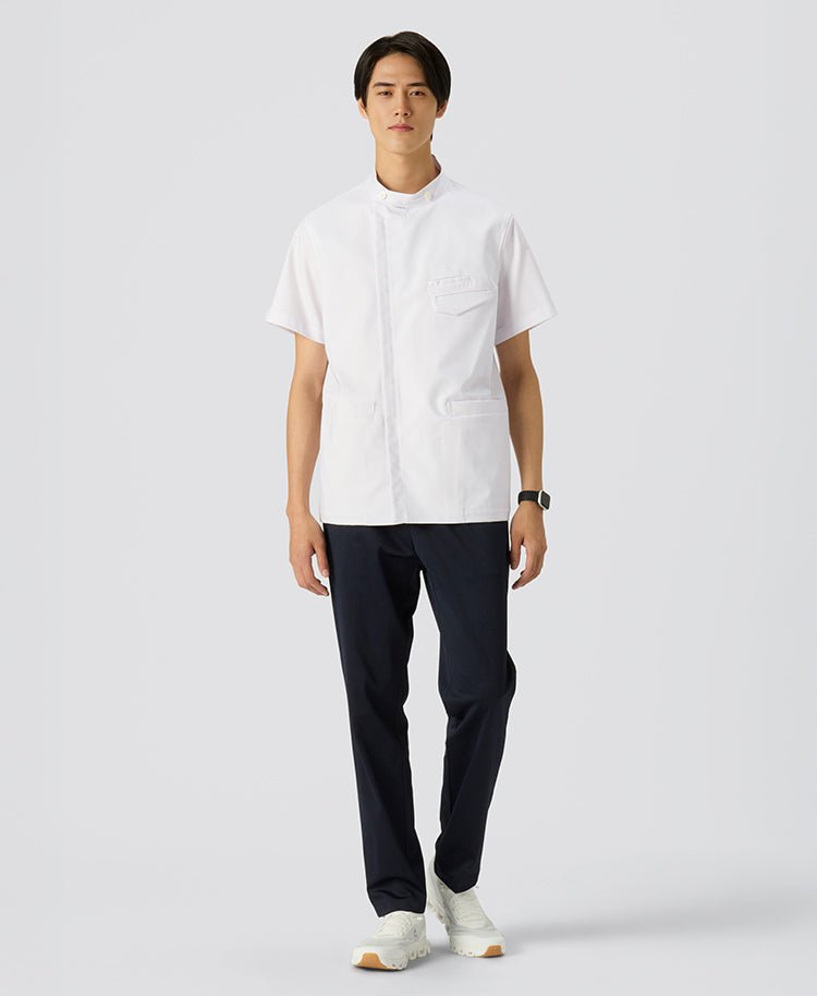 Mens Lab coat:Classico zip casey jacket