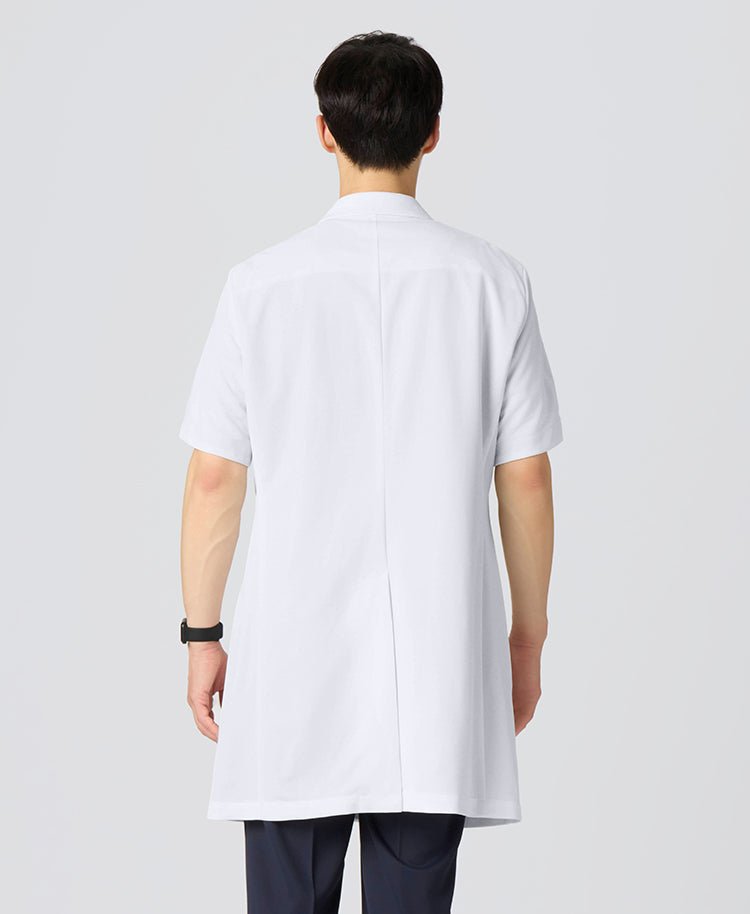 Mens Lab Coat:COOL TECH Breathable Short Sleeve Coat