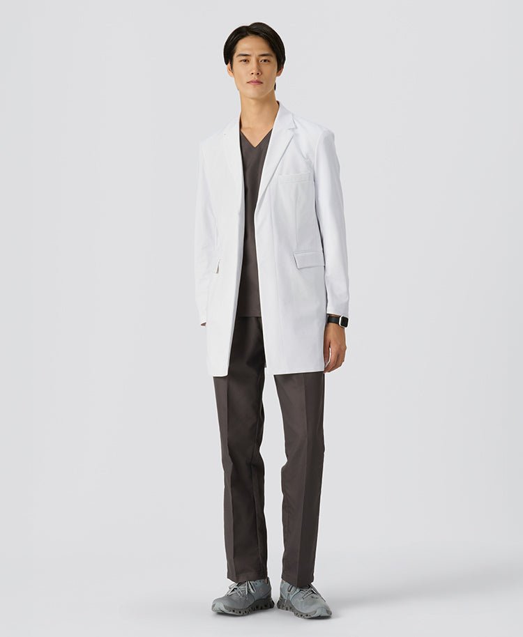 Mens Lab Coat:Light Jersey Ultimate Comfort Short Coat