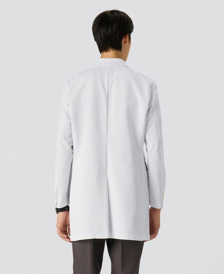 Mens Lab Coat:Light Jersey Ultimate Comfort Short Coat