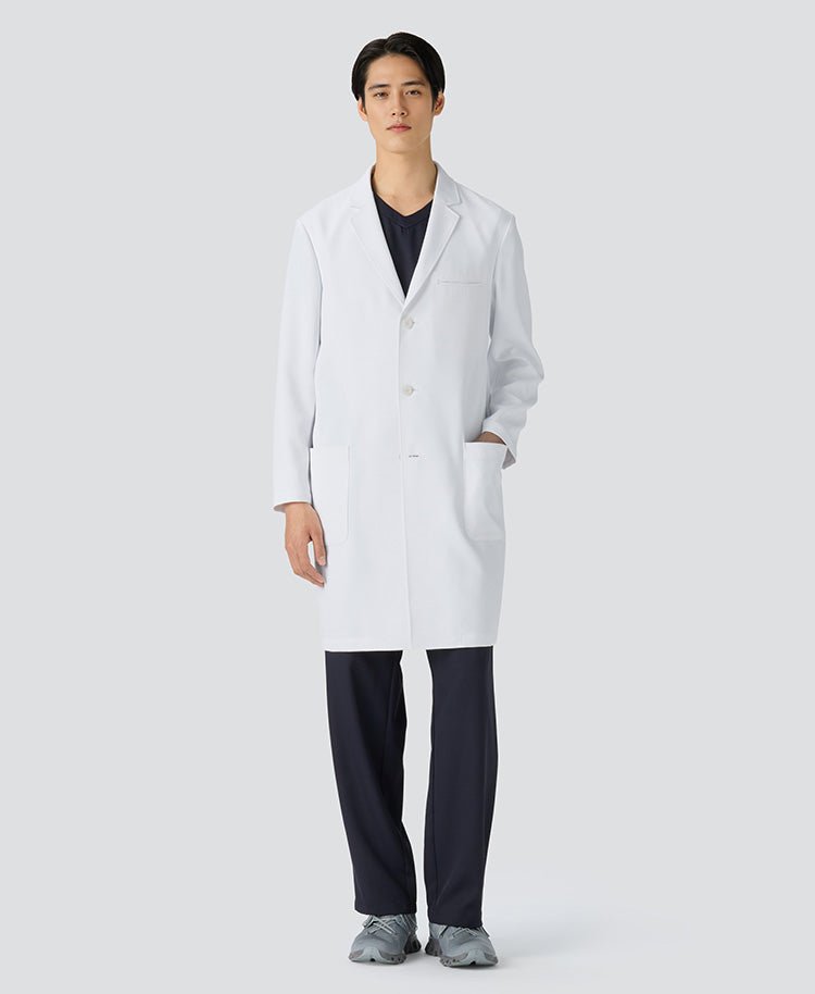 Mens Lab coat:PACK relaxed fit tailored coat