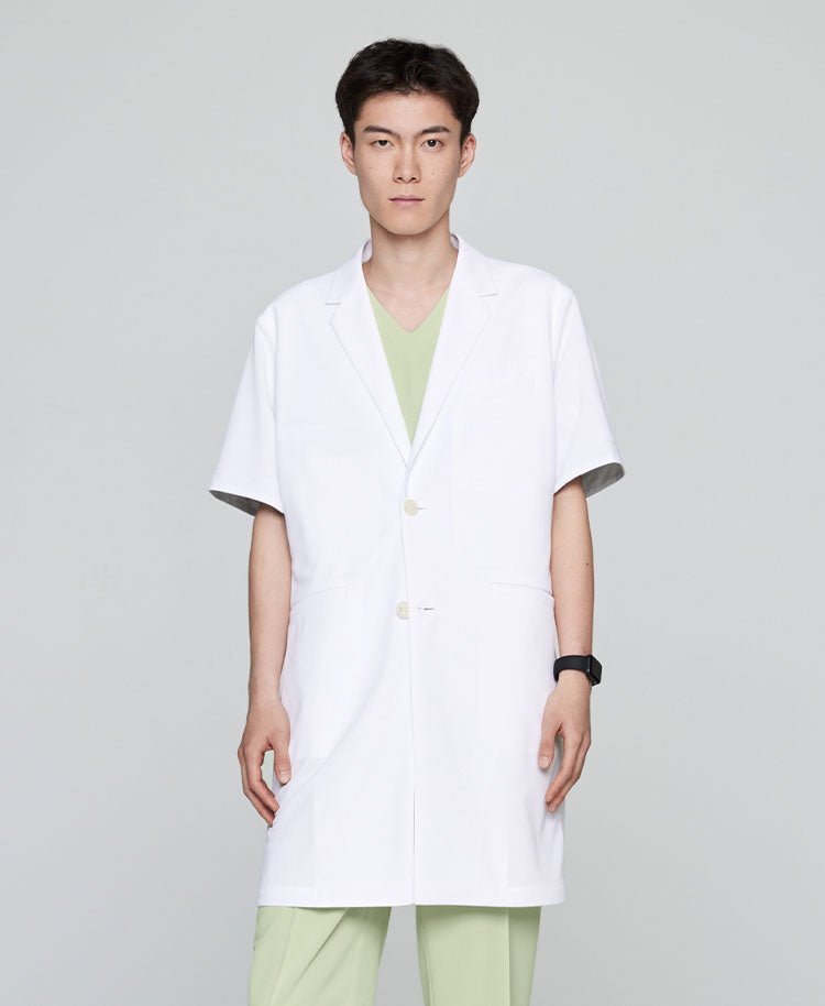 Mens Lab coat:Short sleeve coat Cool tech proof