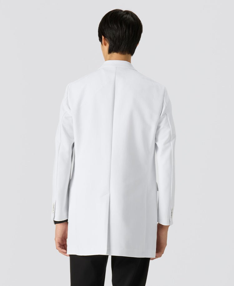 Mens lab Coat:URBAN Streamlined Elegance Short Coat