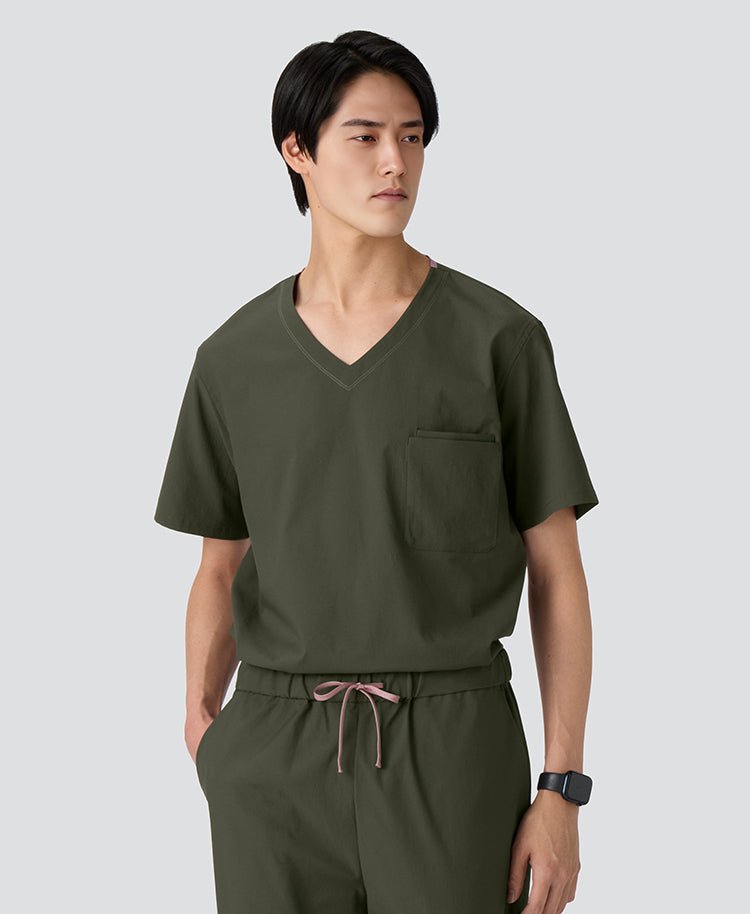 Mens: MOVE Premium Motion Pullover Scrub Tops