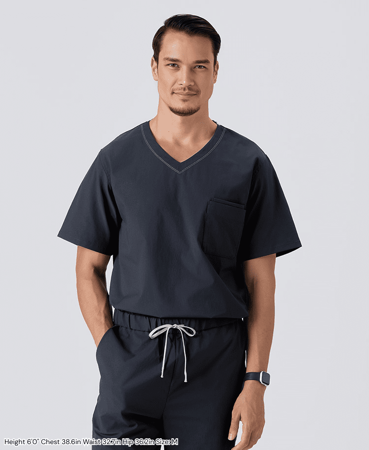 Mens: MOVE Premium Motion Pullover Scrub Tops(US/EU Size)
