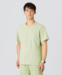 Mens:COOL TECH Breathable Scrub Tops #color_Lime_end
