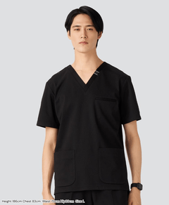 Mens:DECO Elegant Stretch Scrub Scrub Tops