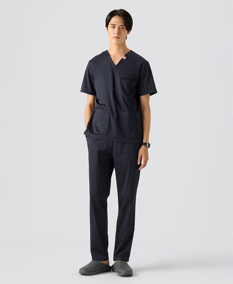 Mens:DECO Elegant Stretch Scrub Scrub Tops