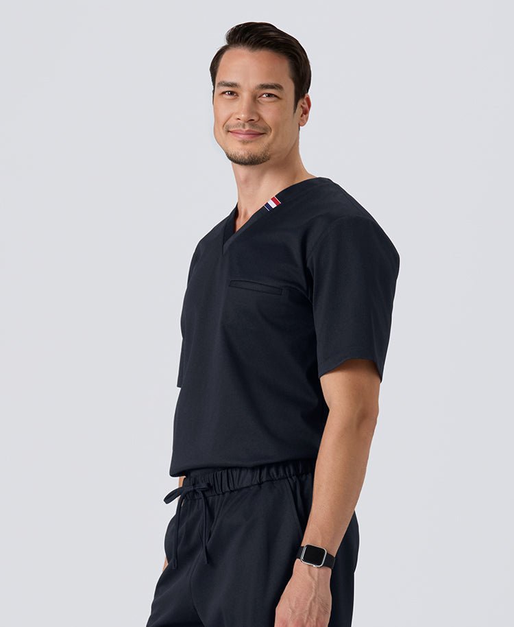Mens:DECO Elegant Stretch Scrub Scrub Tops (US/EU Size)