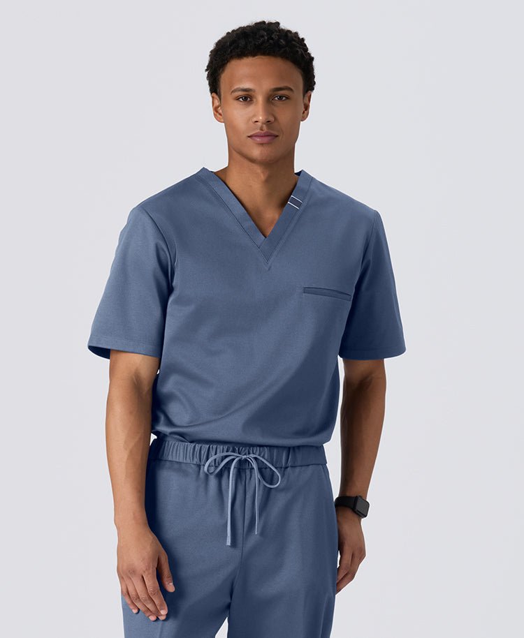 Mens:DECO Elegant Stretch Scrub Scrub Tops (US/EU Size)