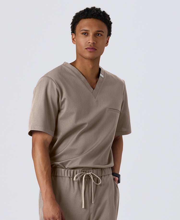 Mens:DECO Elegant Stretch Scrub Scrub Tops (US/EU Size)