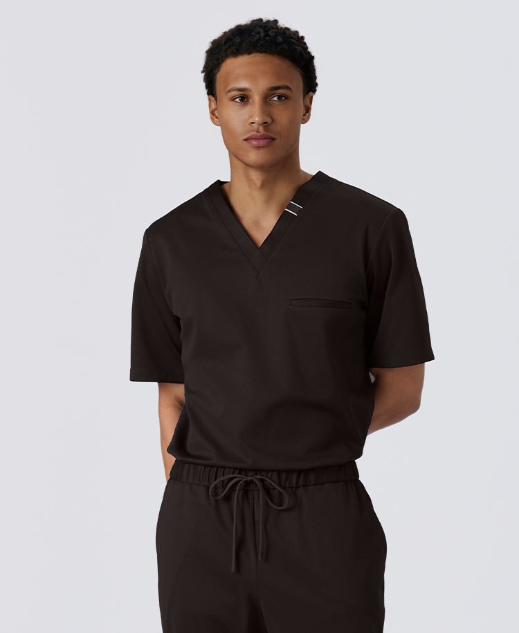 Mens:DECO Elegant Stretch Scrub Scrub Tops (US/EU Size)