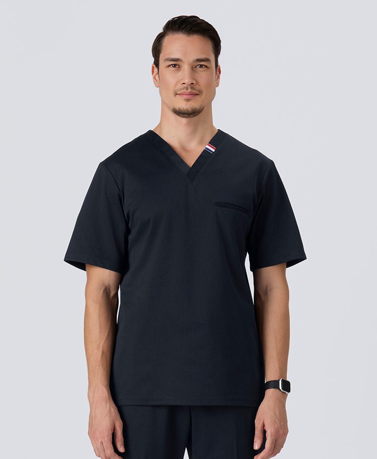 Mens:DECO Elegant Stretch Scrub Scrub Tops (US/EU Size)