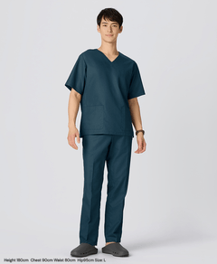 Mens:DEO Anti - Odor Fresh Scrub Pants #color_Deep green_end