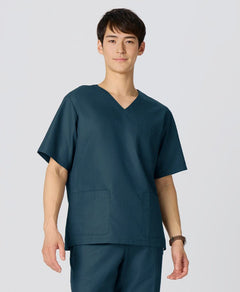 Mens:DEO Anti - Odor Fresh Scrub Tops #color_Deep green_end