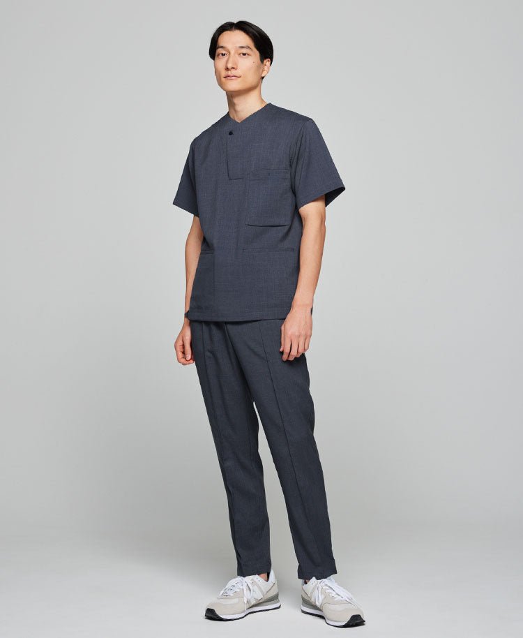 Mens:Front button scrub tops TRO