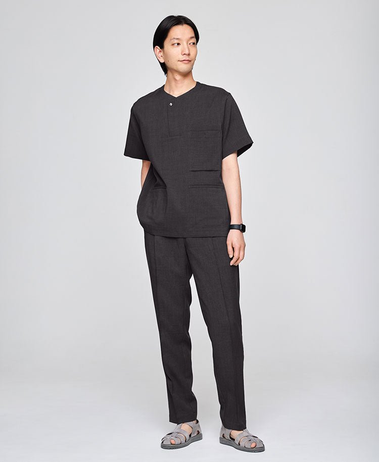 Mens:Front button scrub tops TRO