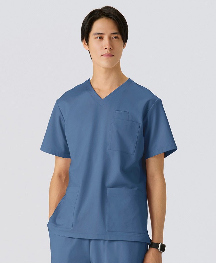 Mens:LUXE Silky Shine Scrub Tops