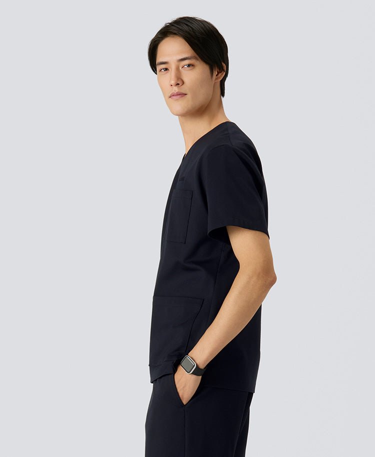 Mens:LUXE Silky Shine Scrub Tops