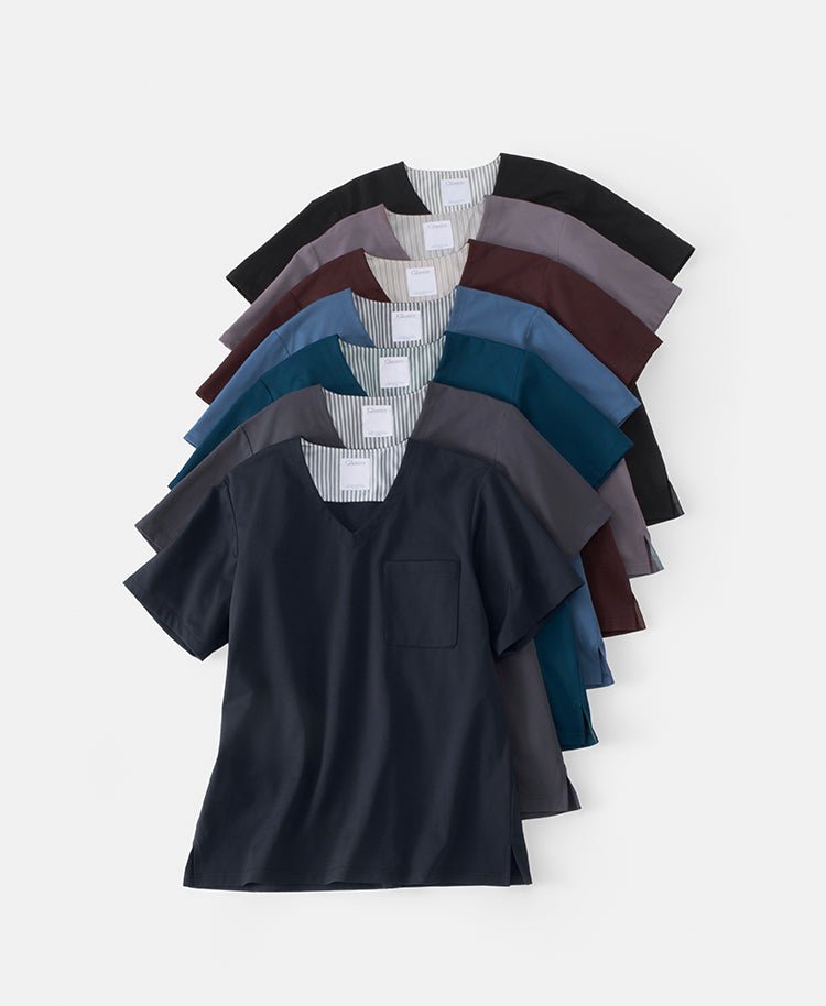 Mens:LUXE Silky Shine Scrub Tops (US/EU Size)