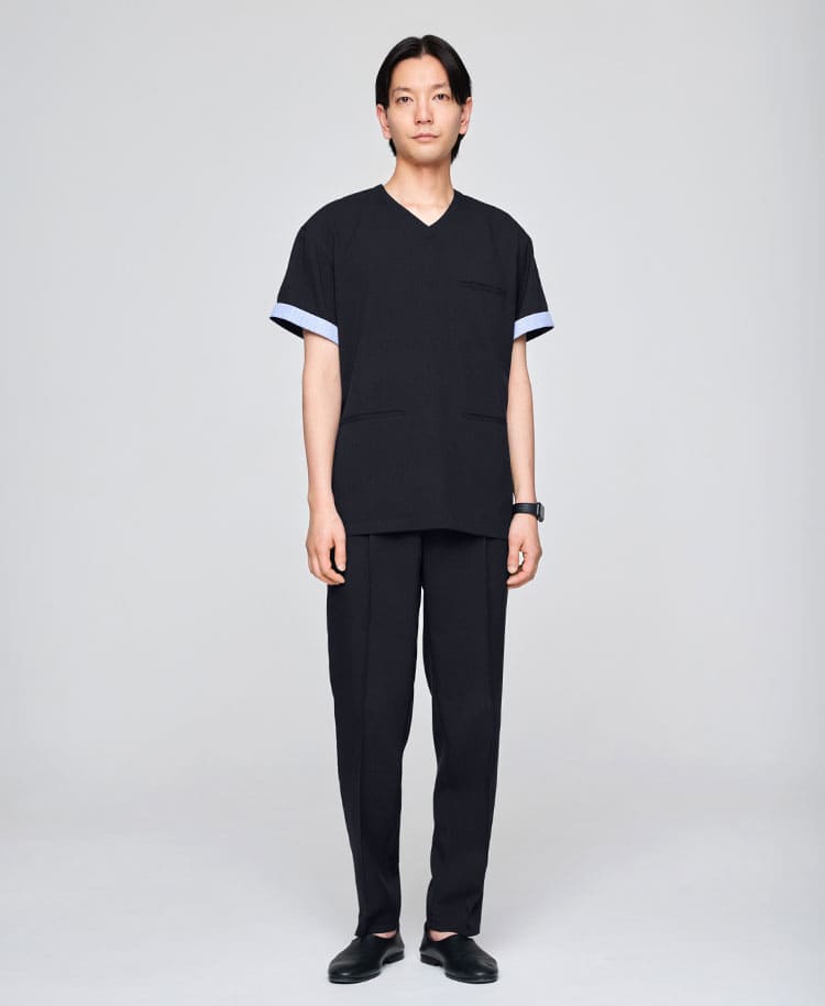 Mens:Tuck tapered pants TRO