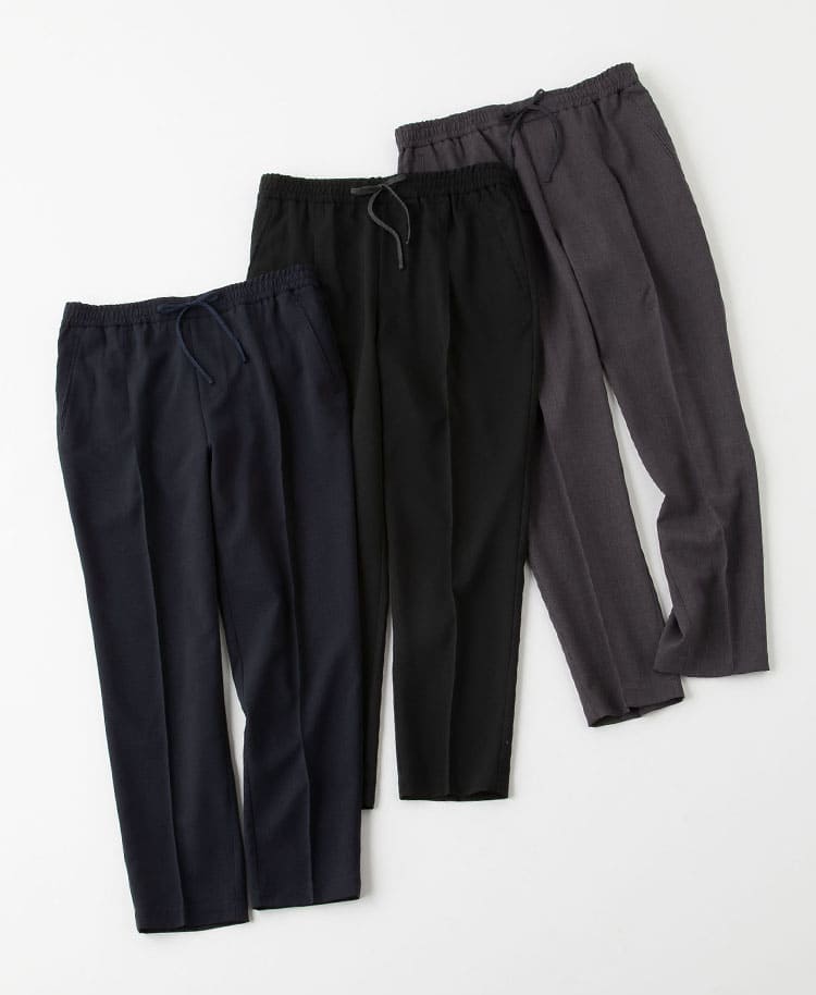 Mens:Tuck tapered pants TRO