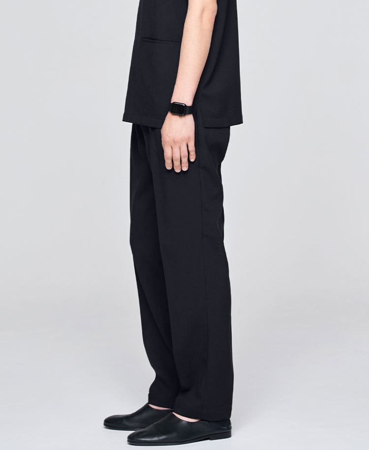 Mens:Tuck tapered pants TRO