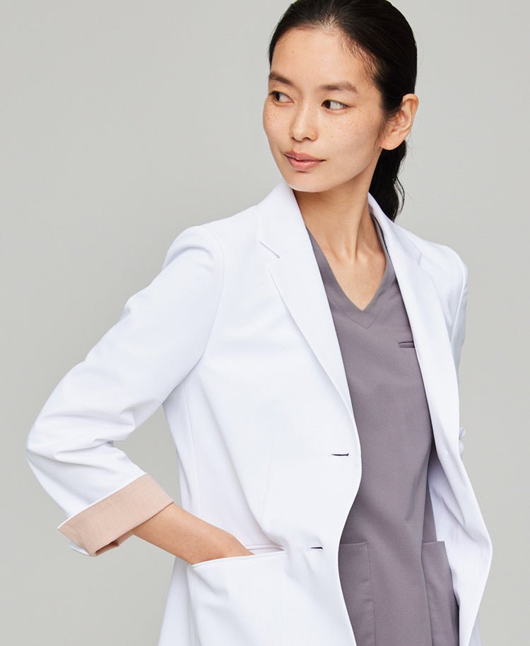 Womens lab coat:Lightweight jersey tailored jacket - jacket - Classico Global - Official Online Store