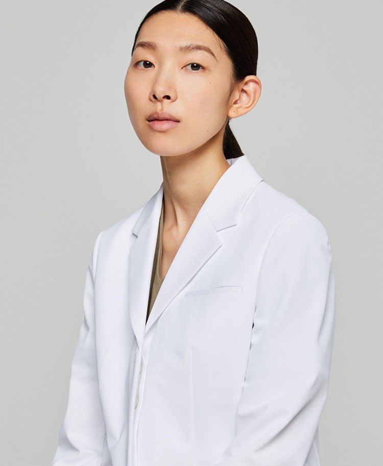 Womens lab coat:Lightweight jersey short coat - coat- Classico Global - Official Online Store