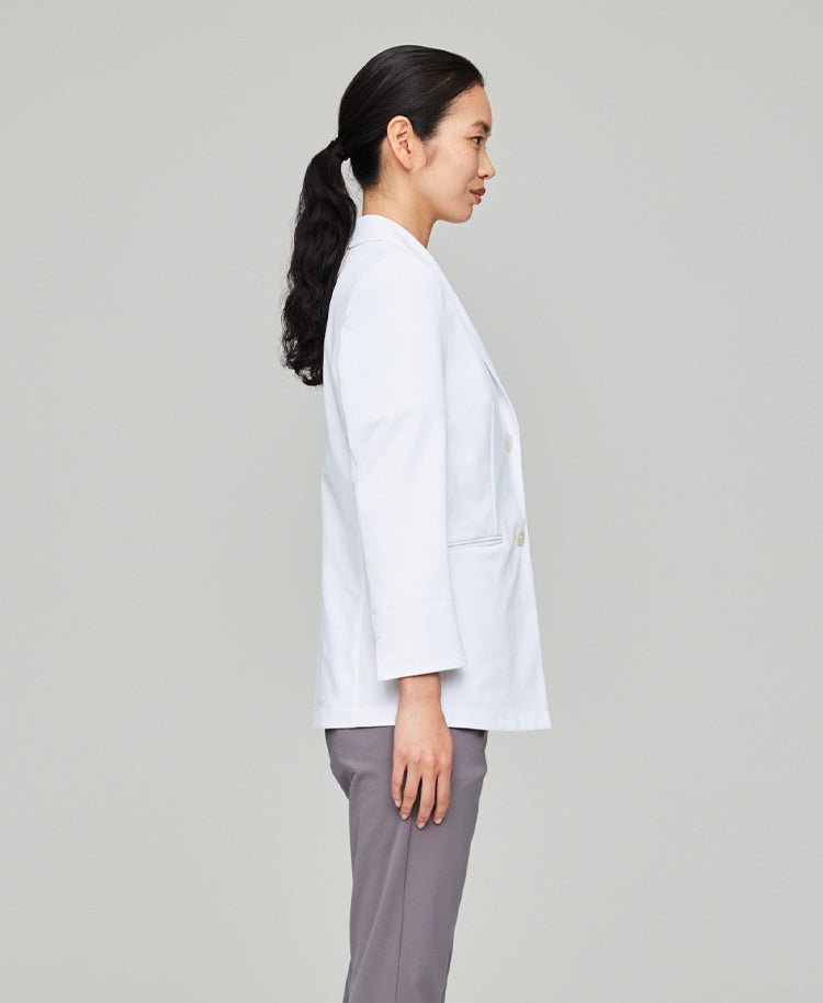 Womens lab coat:Lightweight jersey tailored jacket - jacket - Classico Global - Official Online Store