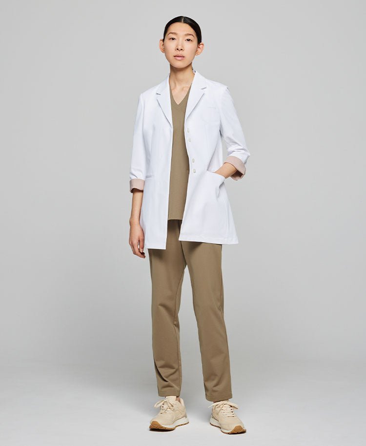 Womens lab coat:Lightweight jersey short coat - coat- Classico Global - Official Online Store