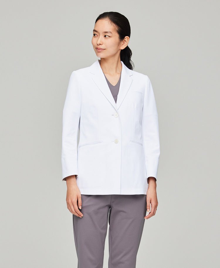 Womens lab coat:Lightweight jersey tailored jacket - jacket - Classico Global - Official Online Store