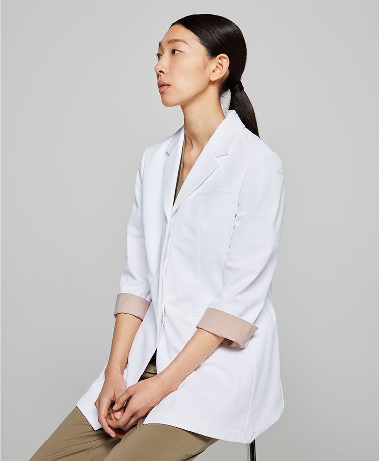 Womens lab coat:Lightweight jersey short coat - coat- Classico Global - Official Online Store