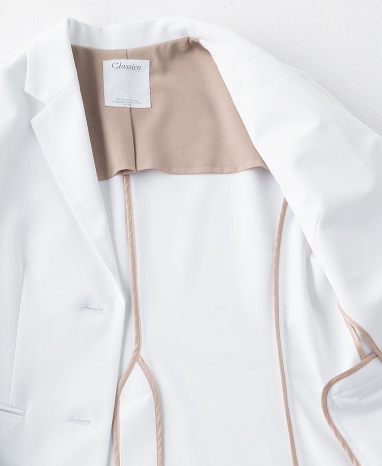 Womens lab coat:Lightweight jersey tailored jacket - jacket - Classico Global - Official Online Store