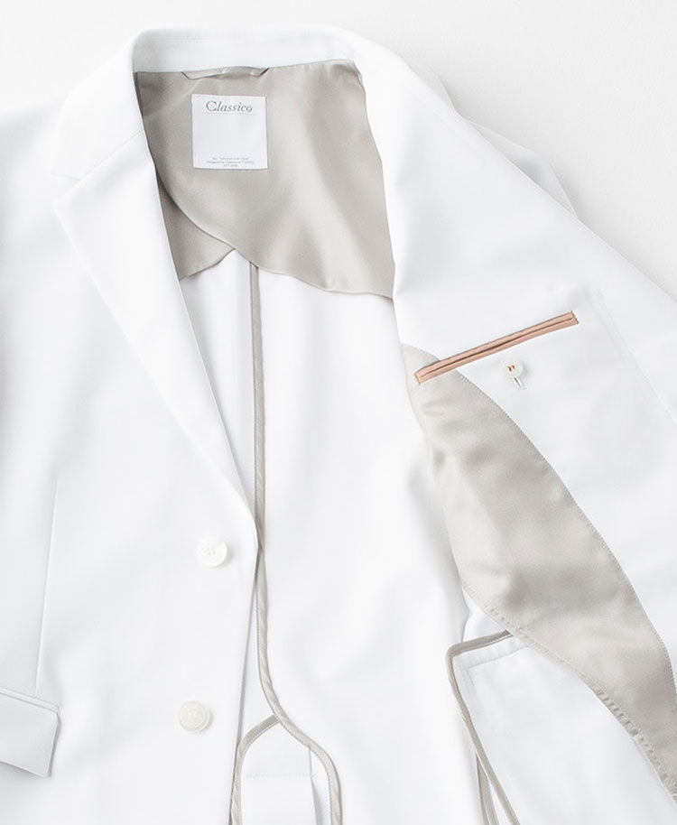 Mens Lab coat:Lightweight jersey short coat - coat- Classico Global - Official Online Store