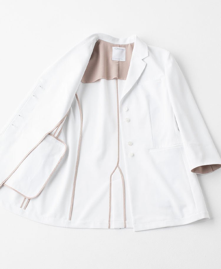 Womens lab coat:Lightweight jersey short coat - coat- Classico Global - Official Online Store