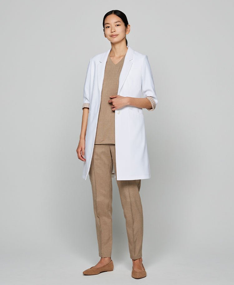 Womens Lab coat:Light weight flared coat - coat- Classico Global - Official Online Store