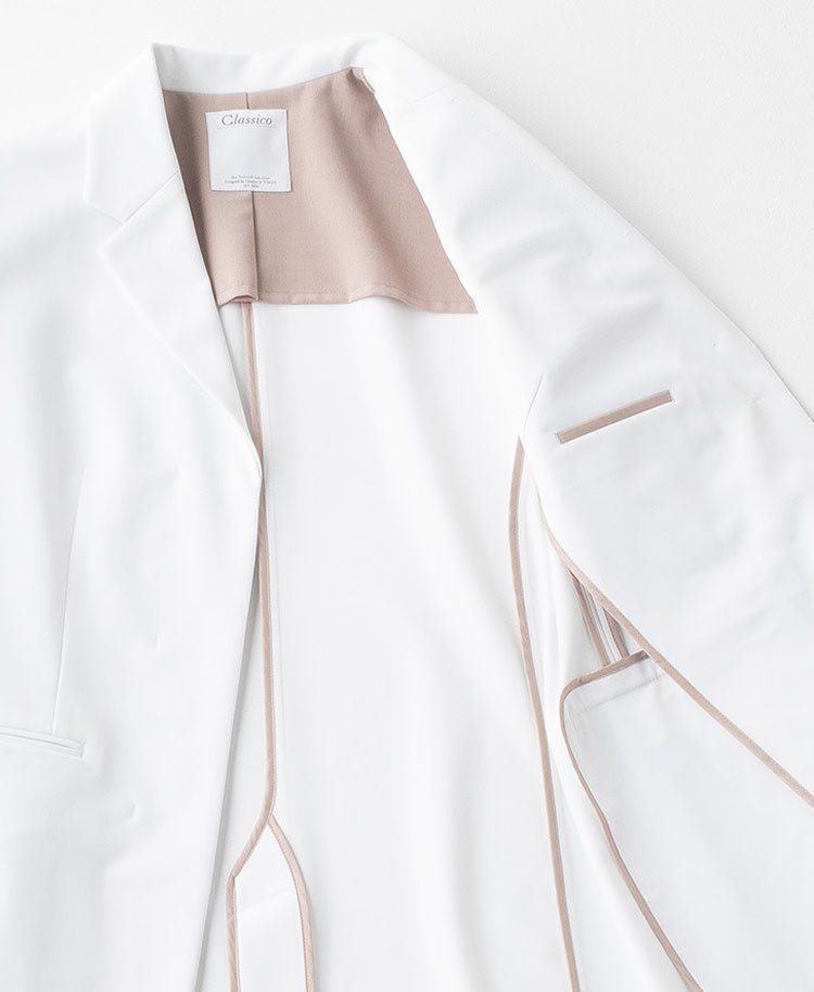 Womens lab coat:Lightweight jersey short coat - coat- Classico Global - Official Online Store