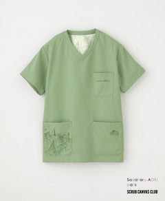 Scrub Canvas Club:Sadaharu AOKI paris scrub tops #color_Green_end