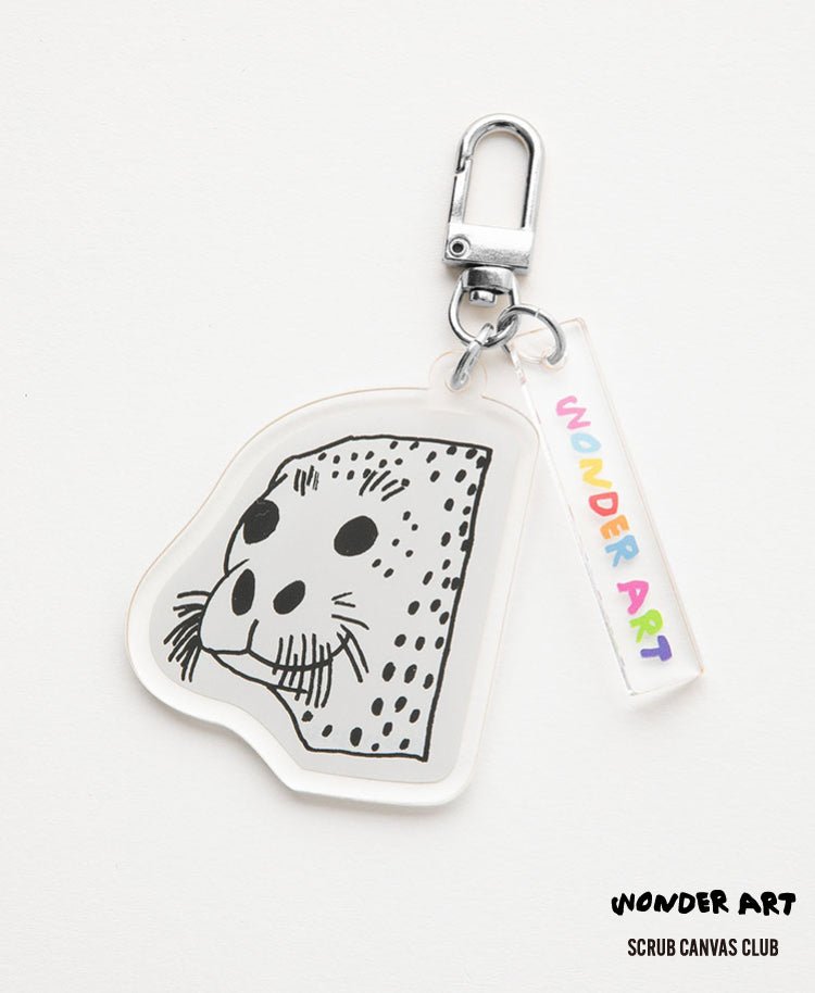 Scrub Canvas Club:WONDER ART Asahiyama Zoo key chain