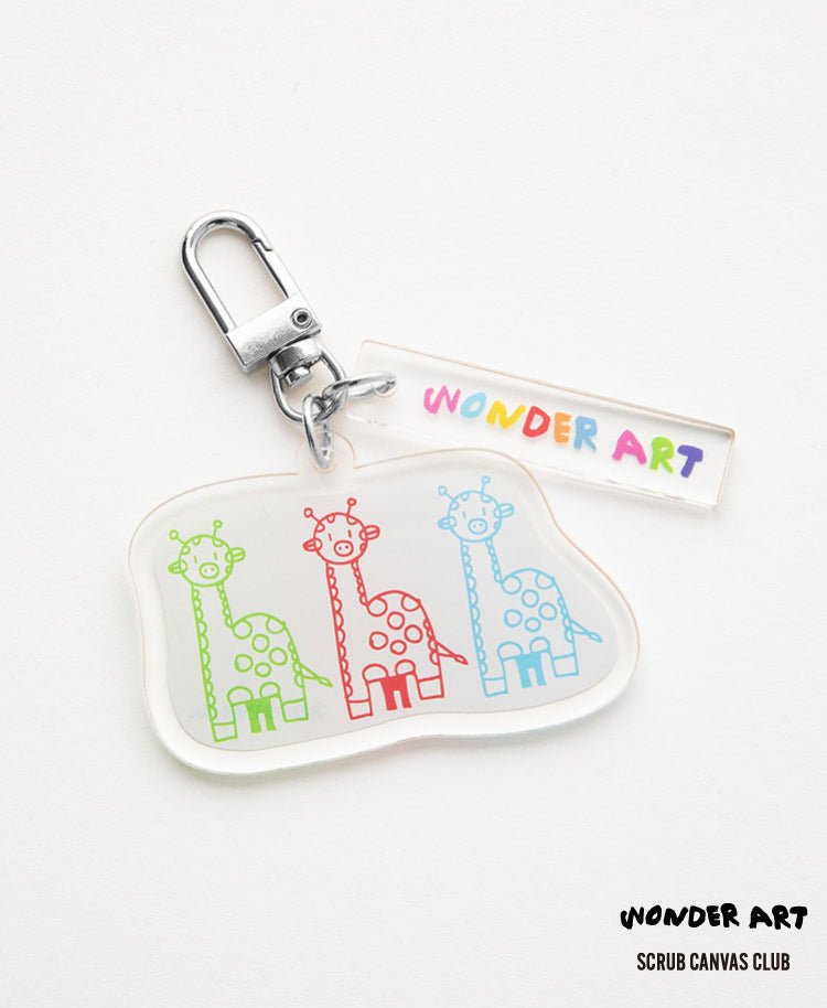 Scrub Canvas Club:WONDER ART Asahiyama Zoo key chain
