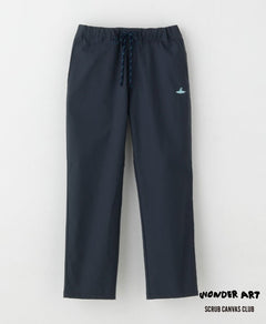 Scrub Canvas Club:WONDER ART Asahiyama Zoo scrub pants #color_Navy_end
