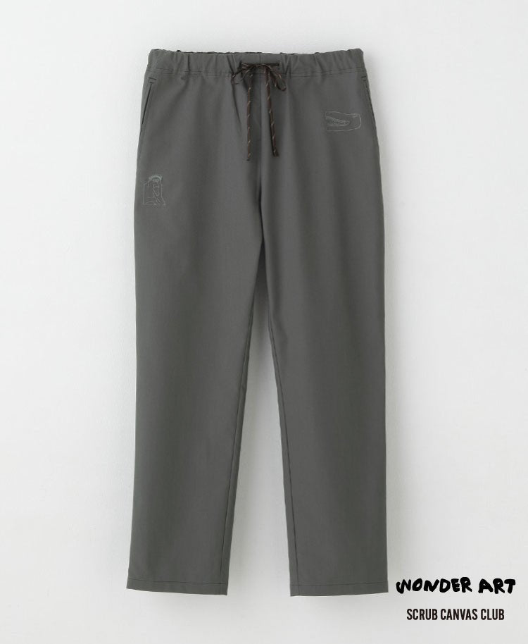 Scrub Canvas Club:WONDER ART Asahiyama Zoo scrub pants