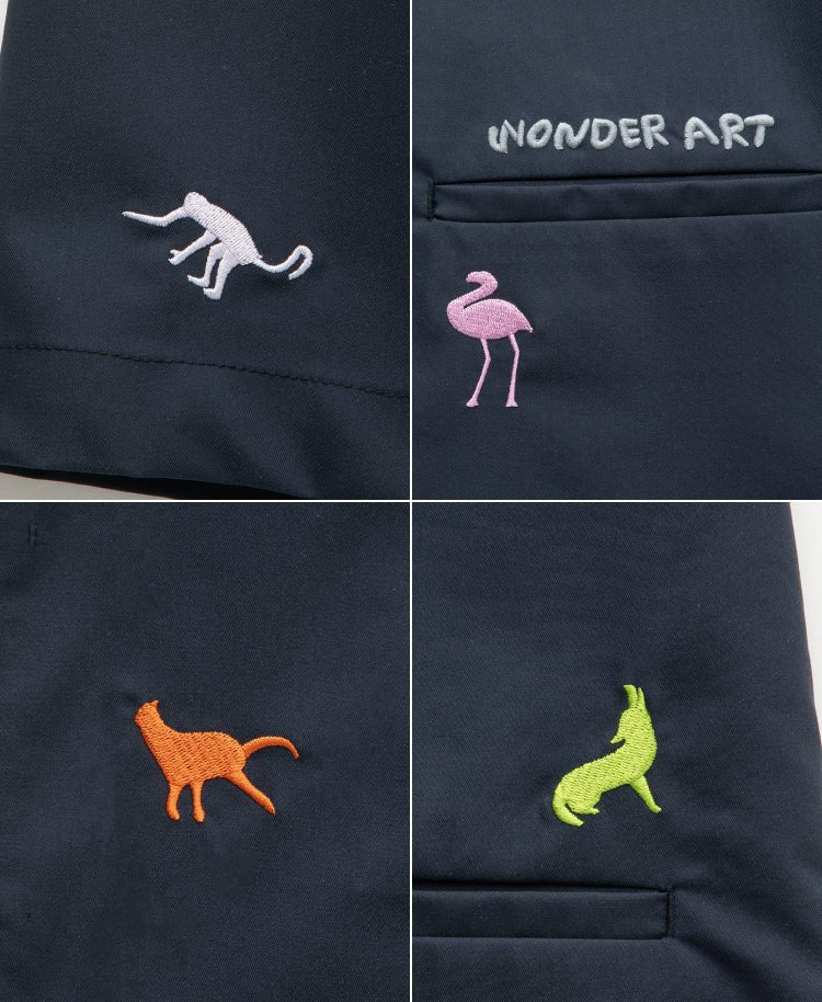 Scrub Canvas Club:WONDER ART Asahiyama Zoo scrub tops